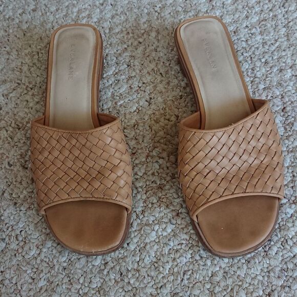 Everlane Tan Woven Slide City Sandals size 9.5 - Picture 1 of 12